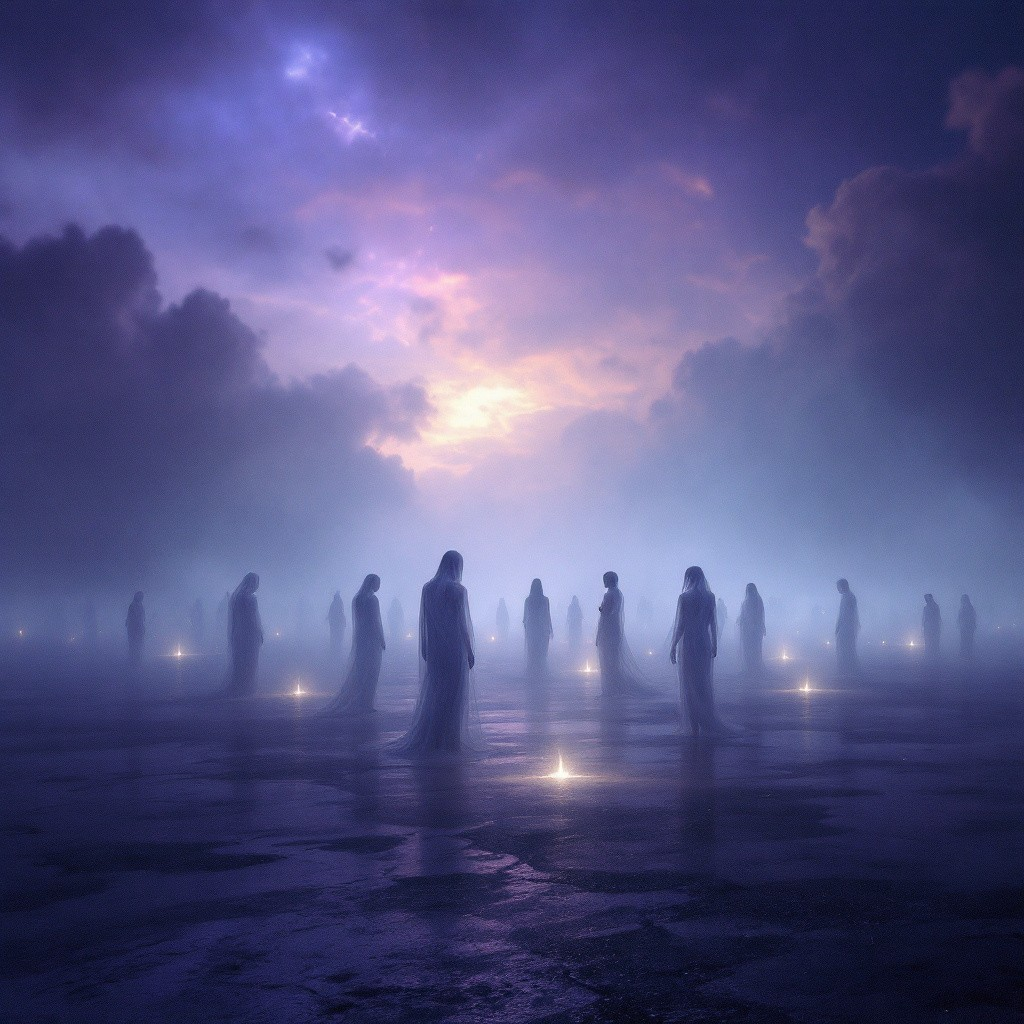 Artistic interpretation of Gehinnom as an intermediate state of judgment and purification