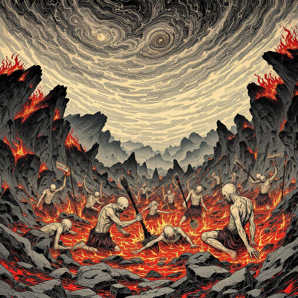 Avīci — The Hell Without Respite Chamber XVII canvas artwork