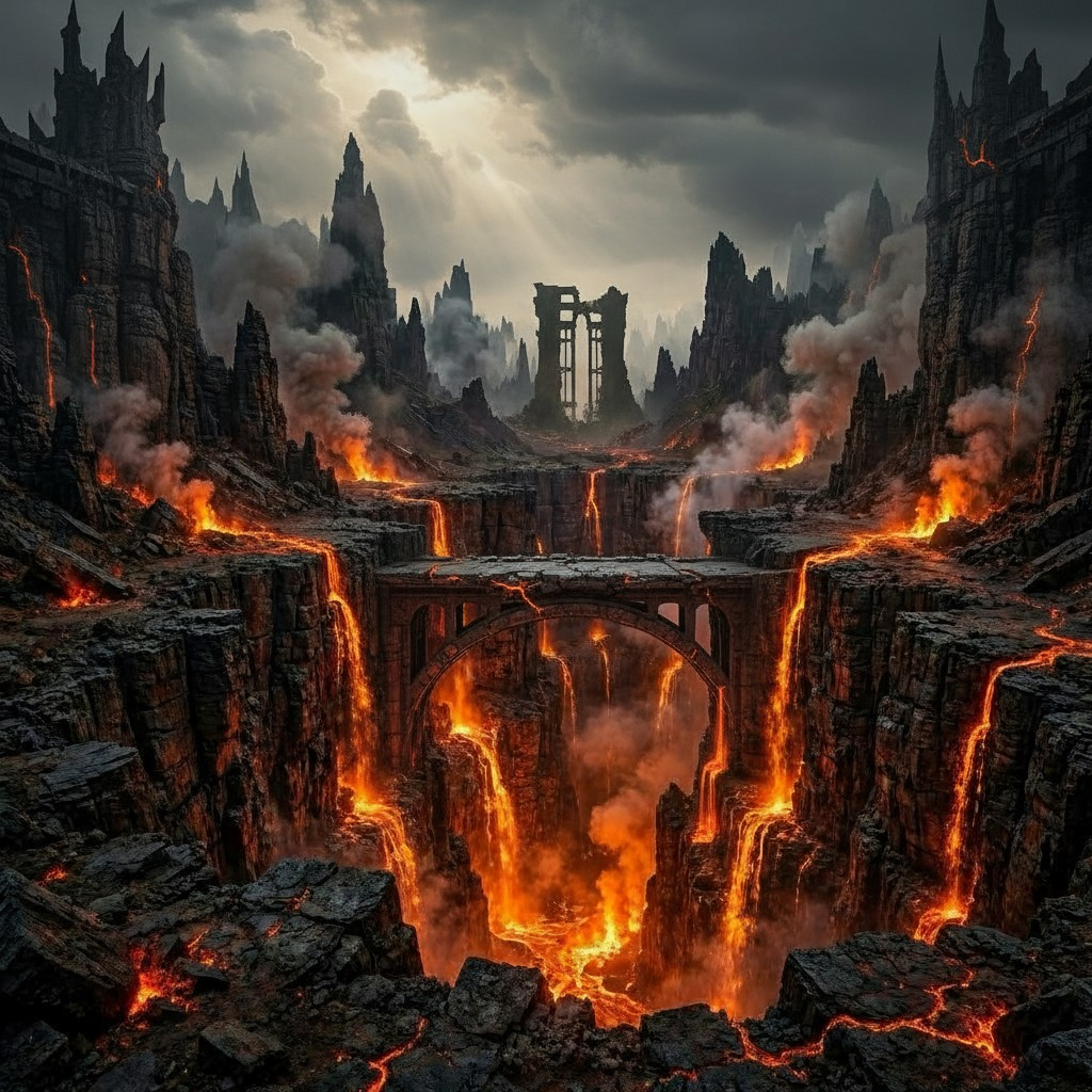 Artistic interpretation of Fire and Brimstone