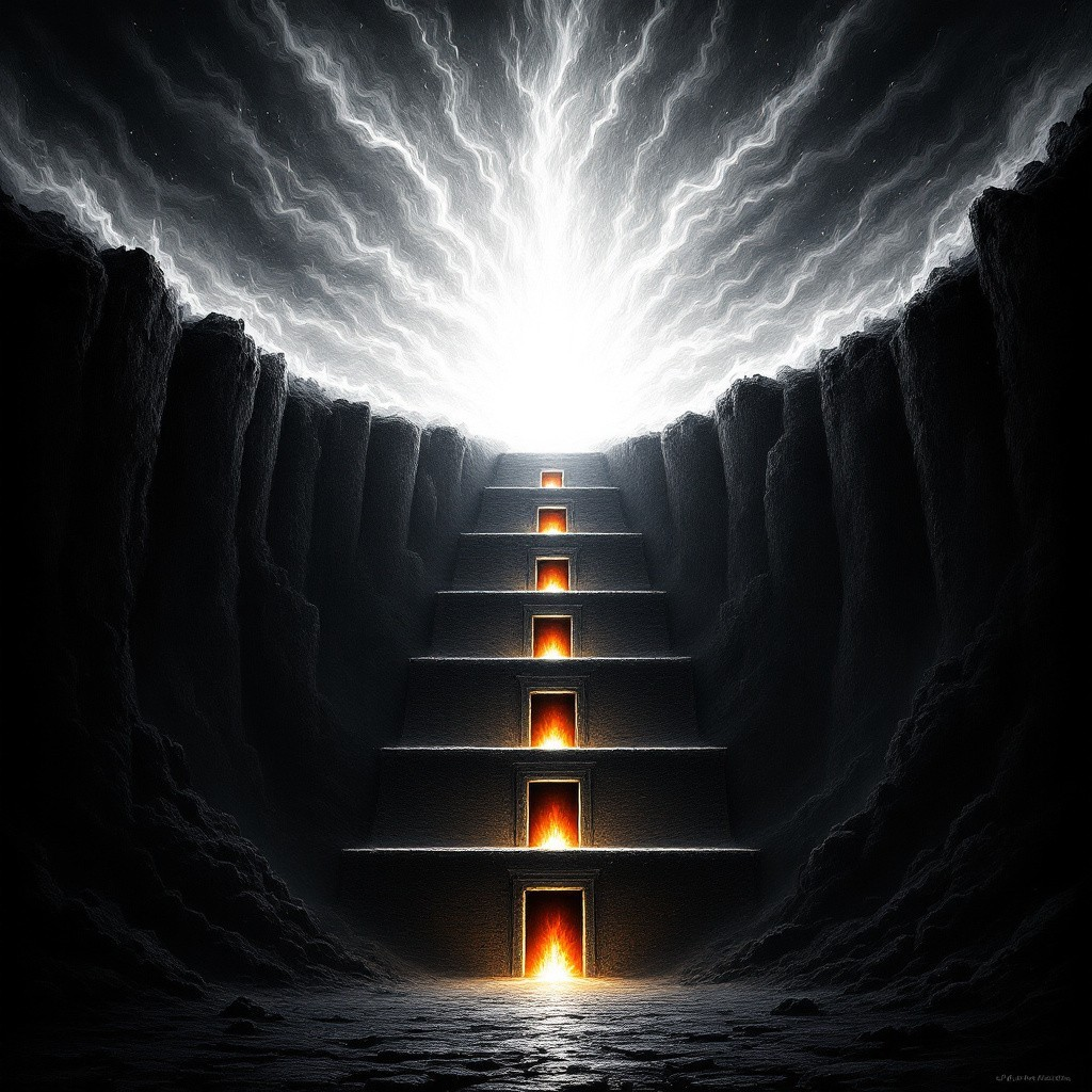 The Seven Layers of Hell — Chamber 11 canvas print