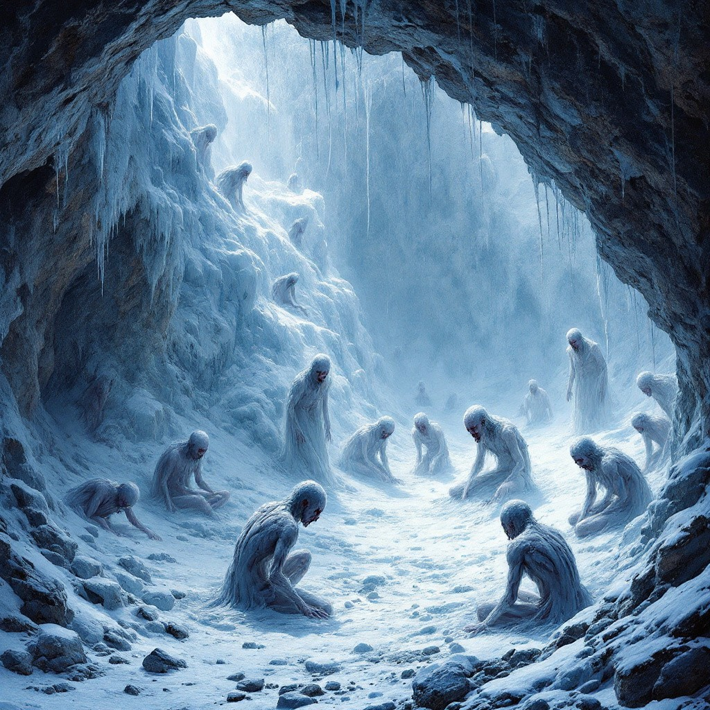 Chamber XVIII — The Eight Cold Hells canvas print artwork